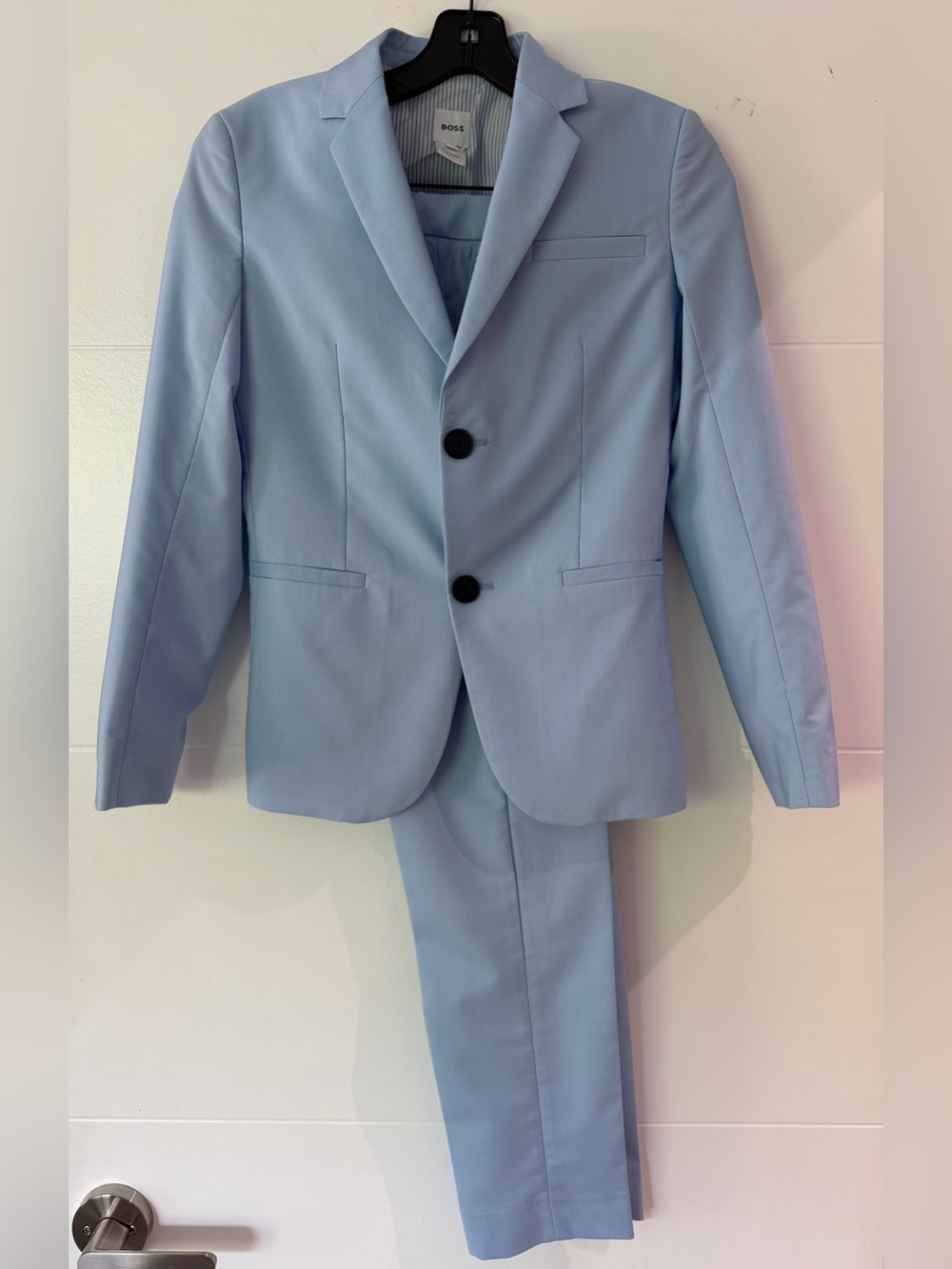 BOSS Light Blue Boys’ Two-Piece Suit
